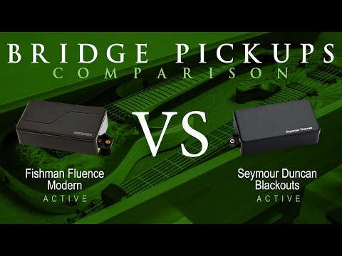 Fishman FLUENCE MODERN (ceramic) vs Seymour Duncan BLACKOUTS - Bridge Pickup Guitar Comparison