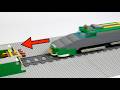 Testing LEGO Train Crash Barriers