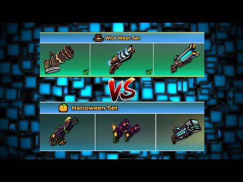 Pixel Gun 3D - Wild West Set VS Halloween Set