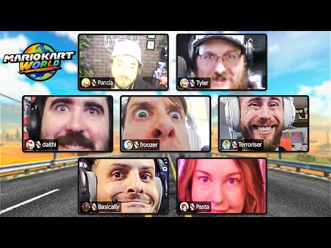 The Vanoss Crew With Facecams! (Mario Kart World)