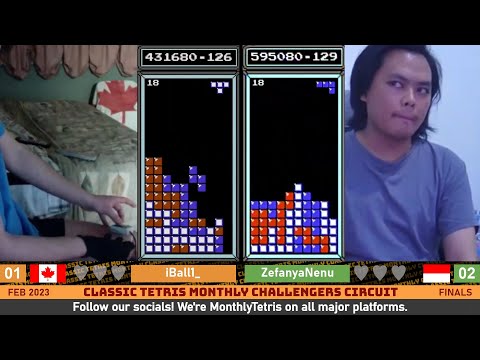 WHO MAKES MASTERS?! iBall, Nenu | Classic Tetris Monthly Challengers Finals