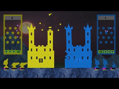 Castle Destruction Marble Run in ALgodoo ☆ The War Day #154-156