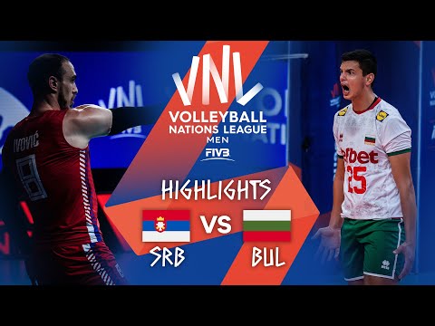 SRB vs. BUL - Highlights Week 4 | Men's VNL 2021