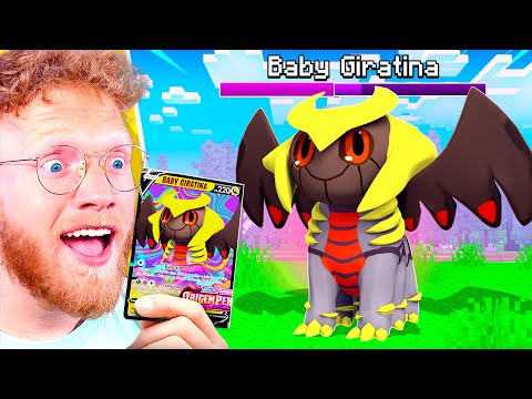 I Opened BABY POKEMON PACKS to get GOD POKEMON in MINECRAFT!