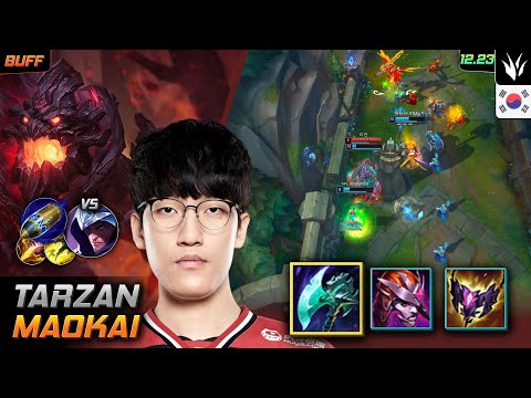 Tarzan Jungle Maokai Build Night Harvester First Strike - LOL KR 12.23