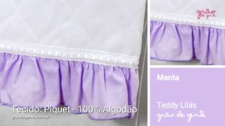 Manta Teddy Lilás | Grão de Gente