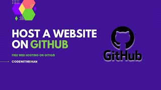 How To Host Website On GitHub | How To Upload Project On Github - CodeWithRihan
