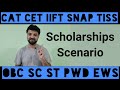 Reserved Category. Scholarships on Fees Scenario for OBC EWS SC ST Ph Category Students.