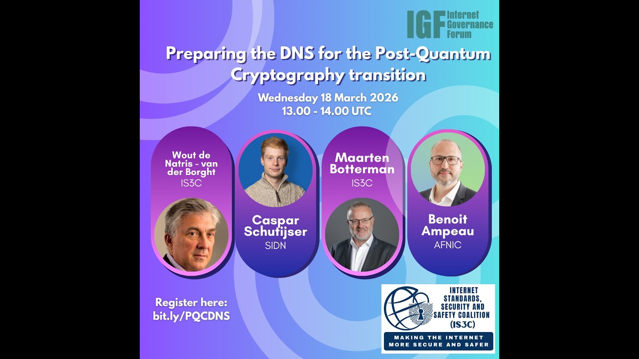 DC Webinar: Preparing the DNS for the Post-Quantum Cryptography Transition