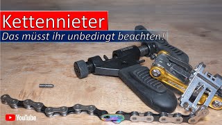 Kettennieter Fahrradkette – Das müsst ihr unbedingt beachten!