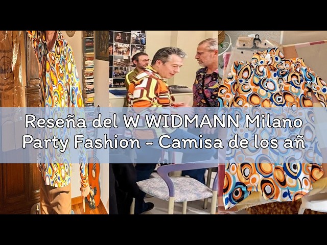 Vídeo relacionado con W WIDMANN MILANO Party Fashion - Disfraz de los años 80 para hombre, 2 piezas, camiseta y pantalón, conjunto para carnaval y fiestas temáticas