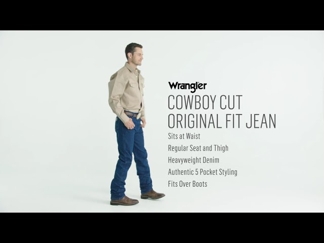 Vídeo relacionado con Wrangler Hombre Jeans 13MWZ, Original Regular Bootcut Fit, Straight Leg, Azul (Stonewashed), 32W / 30L