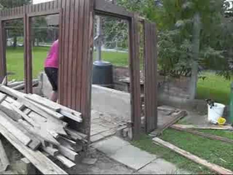 Menschliche Abrissbirne