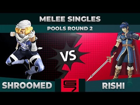 Shroomed vs Rishi - Melee Singles: Pools R2 Winners Semifinal - Genesis 7 | Sheik vs Marth