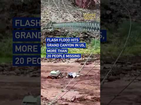 Flash flood hits Grand Canyon in US, more than 20 people missing