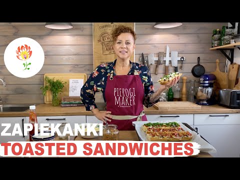 A Polish fast food legend - famous ZAPIEKANKI - open faced toasted sandwiches.