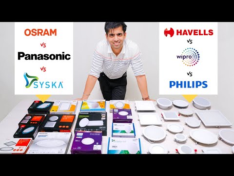 Best 6 LED Panel Light Brands In India Review | False Ceiling LED Lights Buying Guide & Live Demo