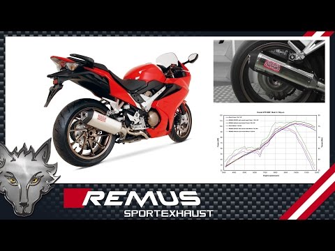 HONDA VFR800F Mod. 2014 with REMUS OKAMI Exhaust system