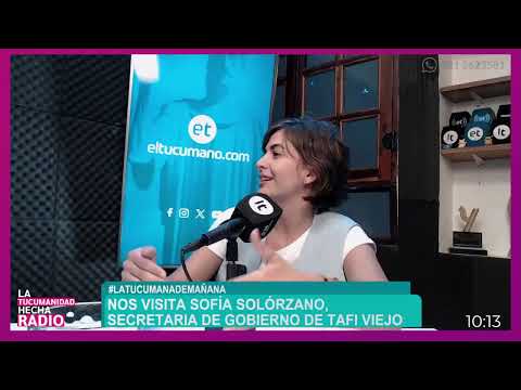 Alejandra Rodríguez, intendenta de Tafí Viejo, visitó los estudios de FM La Tucumana