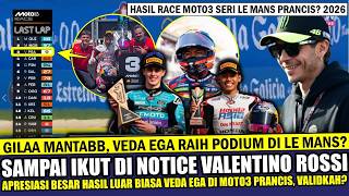 Download lagu MANTAB VEDA EGA PODIUM ❓RACE MOTO3 LE MANS PRANCIS MANTAB~ ROSSI BUKA SUARA SOROTI EGA~BENARKAH? mp3