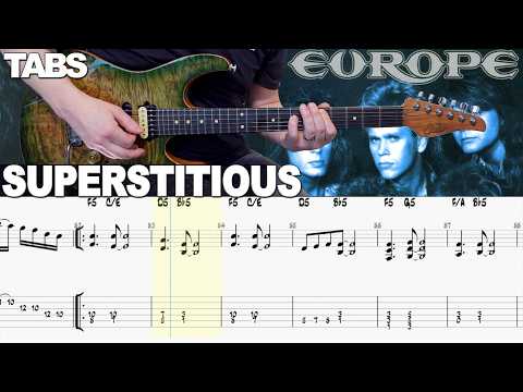 Europe - Superstitious | Guitar cover WITH TABS |