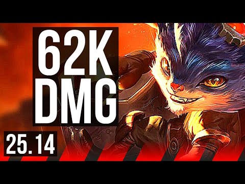 RUMBLE vs GANGPLANK (TOP) | Comeback, 62k DMG, Godlike | KR Master | 25.14