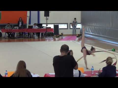 Khrystyna Pohranychna UKR ribbon junior Ness Ziona 2017