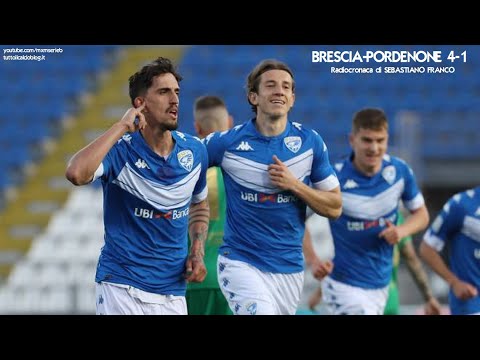 Brescia-Pordenone 4-1 - Radiocronaca di Sebastiano Franco (2/4/2021) da Rai Radio 1