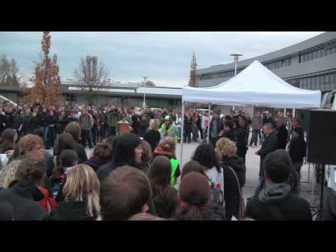 Ankunft und Gespräch der Bildungsministerin Doris Ahnen Teil 1