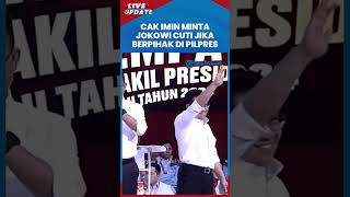 Cak Imin Sarankan Jokowi Cuti jika Berpihak di Pilpres 2024: Aparat Harus Netral, Termasuk Presiden