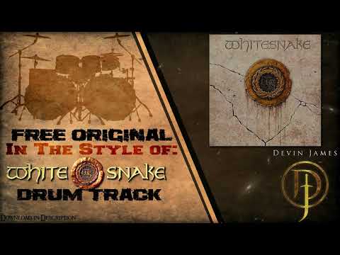 Whitesnake Style Hair Metal Drum Track | 70 BPM | Free WAV Download