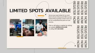 Blended Point of Care Courses from Gulfcoast Ultrasound