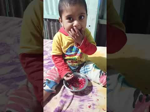 adiba eating fruit