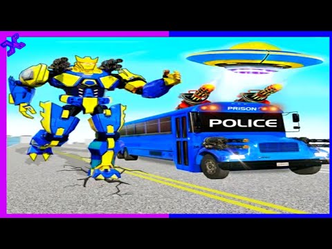Police Bus Robot Car Game Android gameplay
