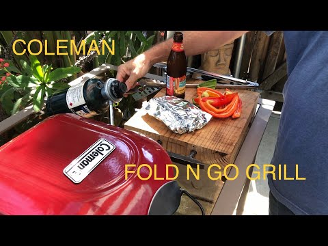 Coleman fold n go grill (unboxing and first use) (#110)