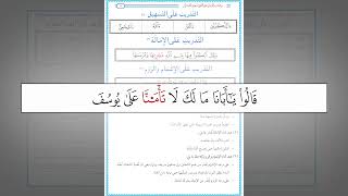 صورة رياضة اللسان على النطق بأحرف القرآن 43 : التدريب العملي على الإشمام والروم في رواية حفص من الشاطبية