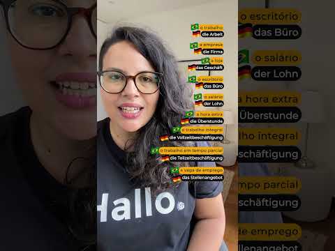 Vocabulário sobre o trabalho em alemão - Parte 1 #shorts