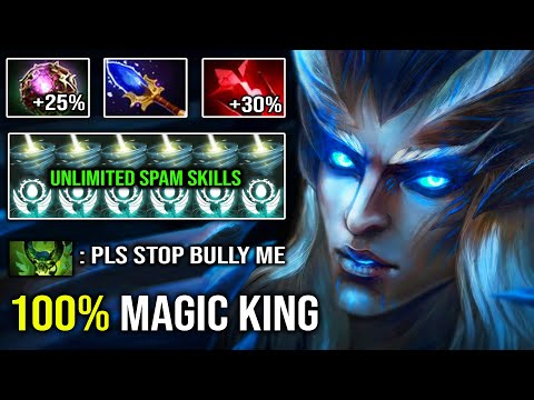 EPIC +100% Magic Damage OC Scepter Skywrath Mage Infinite Spam Skills 24Kills Bullying Pugna Mid