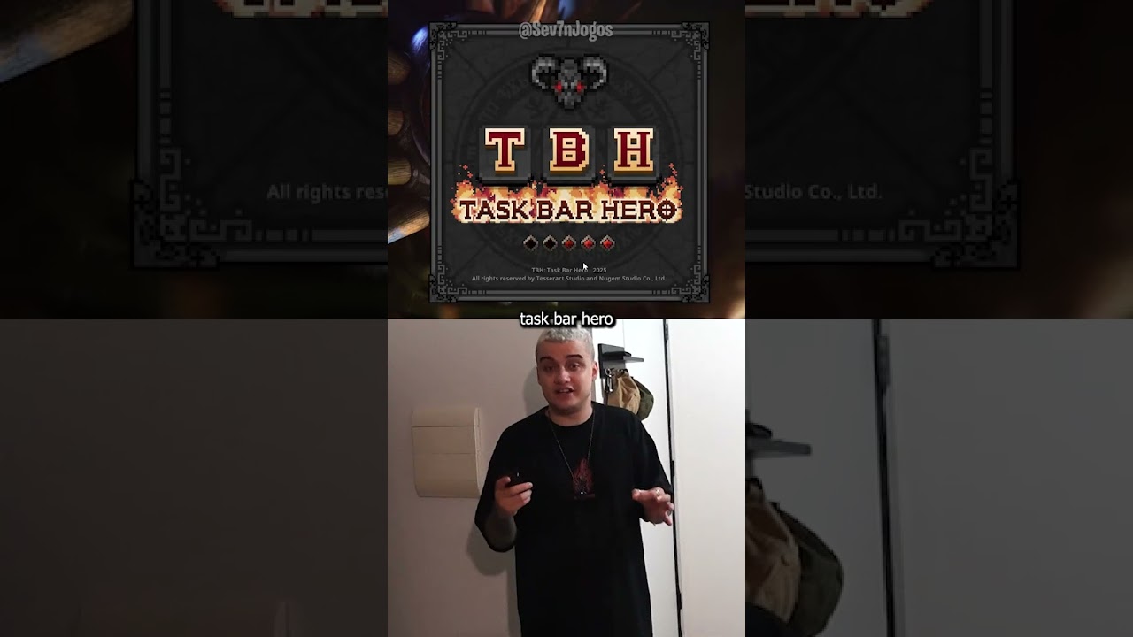 Esse é o quarto jogo mais jogado da steam! Task Bar Hero