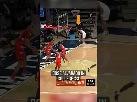 Jose Alvarado has been doing this since his college days at Georgia Tech 👀