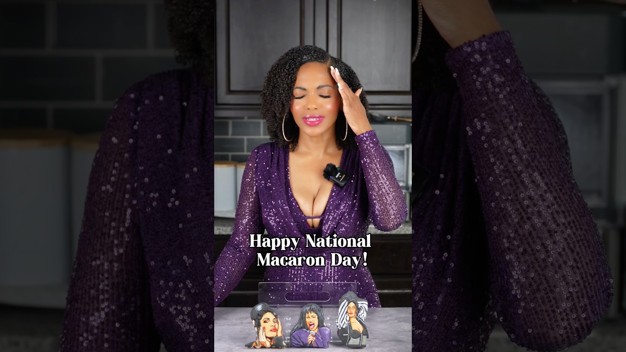 Selena Macarons for National Macaron Day!