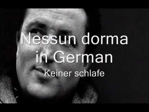 Nessun dorma in German (Keiner schlafe) - Lyrics - Fritz Wunderlich