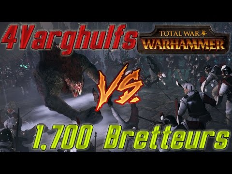 [GORE][CUSTOM]TWWarhammer - 4 Varghulfs VS 1700 Bretteurs(1080p60)