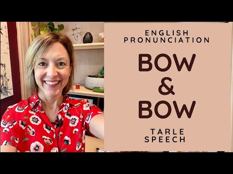 Learn to pronounce BOW & BOW - American English Heteronym Pronunciation Lesson #learnenglish