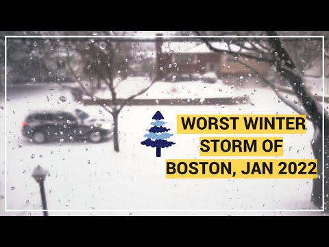 Severe Winter Storm of Boston | Blizzard  Jan 2022