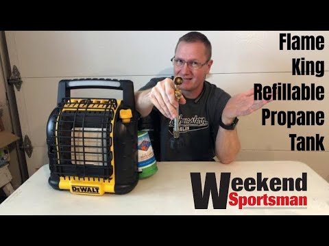 Review Flame King Refillable 1 Pound Propane Tanks In Use For Ice Fishing | Weekend Sportsman