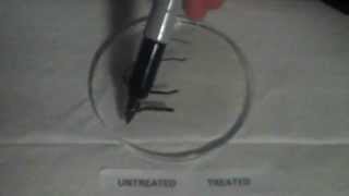 Aculon Oleophobic Coating-Sharpie on optical lens