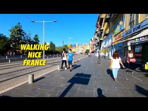Walking NICE France 2022 4K !! Nice Walking Tour Nizza - South France - Cote d'Azur
