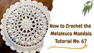 How to Crochet The Melaleuca Mandala Wall Hanging Tutorial No: 67, 🍃🌾#crochetpattern #crochet #yarn