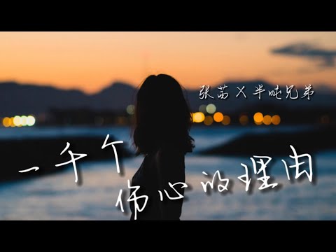一千个伤心的理由 - 张茜 X 半吨兄弟｜最後在別人的故事裡我被遺忘｜愛過的心沒有任何請求｜【動態歌詞Lyrics】2022 热门歌曲 ｜ 2022 新歌推送 ｜ 抖音十大热门歌曲